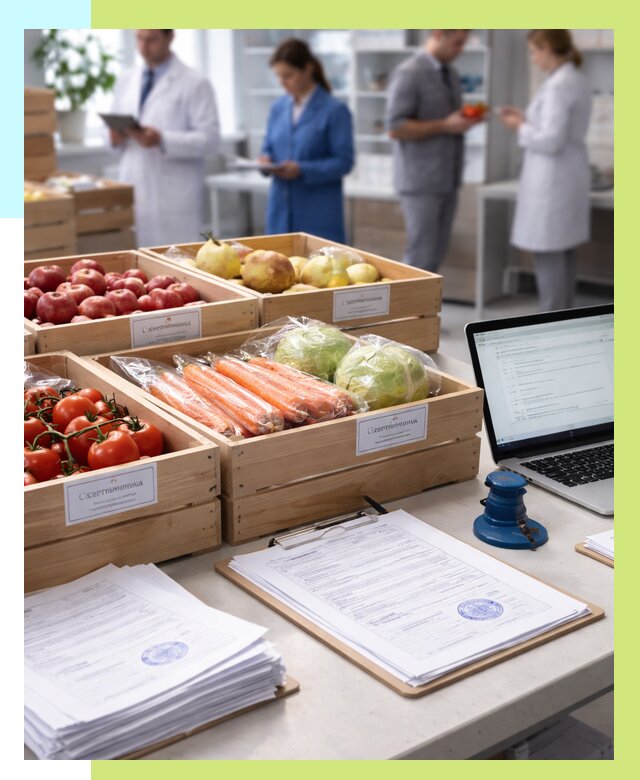 Сертификация овощей и фруктов в Чебоксарах от 8741 р. | Алешин-Чбк